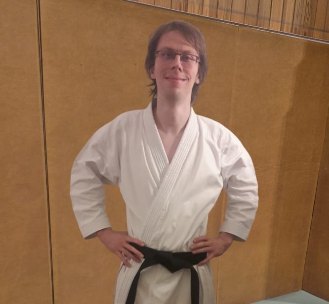 Léo ceinture noire 1er dan