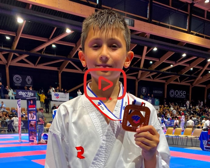 David POPESCU 3ème à la Coupe de France zone nord combat