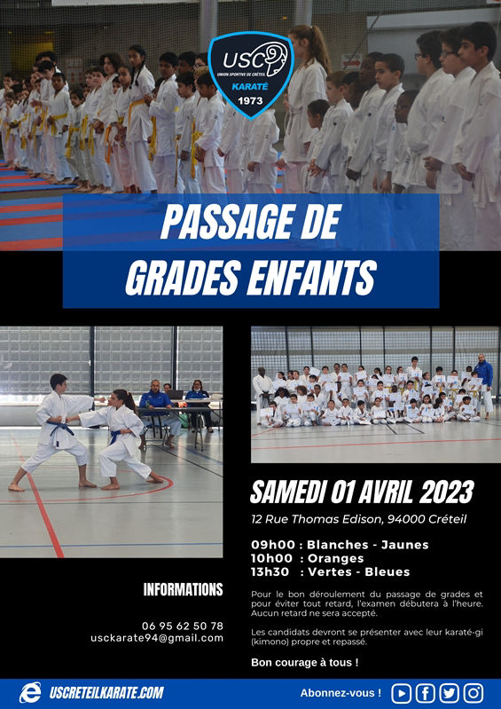 Passage de grades enfants