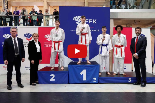 US Créteil Karaté Vlad POPESCU 3ème Coupe de France combat zone nord minimes -60 kg